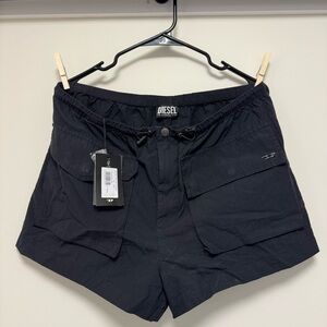 [NWT] Diesel Black Cargo Shorts